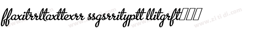 fairwater script lig字体转换
